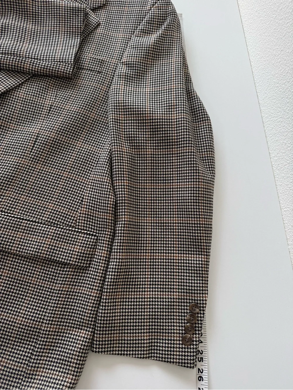 Vintage Lauren Ralph Lauren 42R Houndstooth 100% Wool Blazer Macy's Men's Store